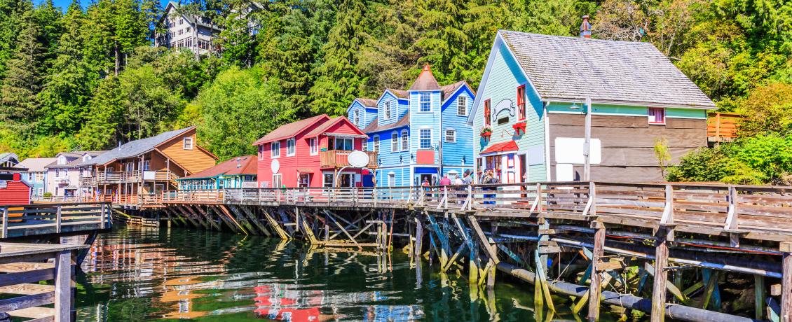 Ketchikan's colourful and historic boardwalk