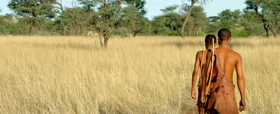 Bushmen in Kalahari