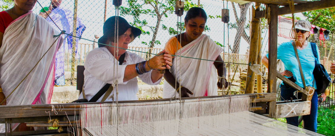 Discover the art of silk making and weaving