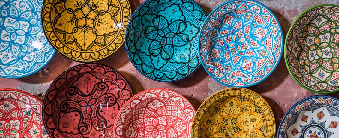 Colourful Moroccan ceramics