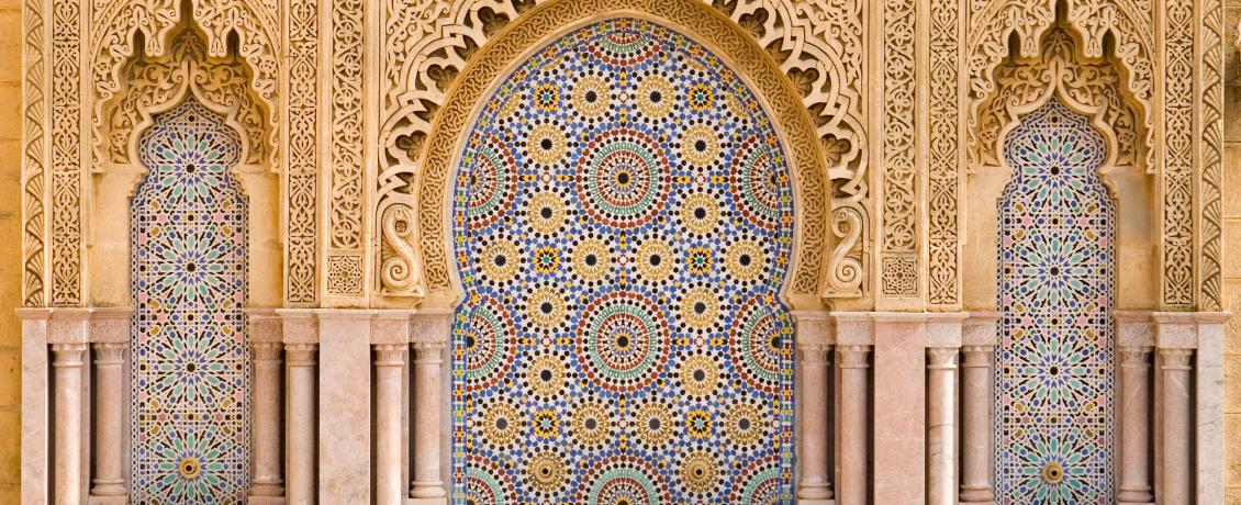 Exquisite Moroccan tiled fountains grace the cityscape of Rabat