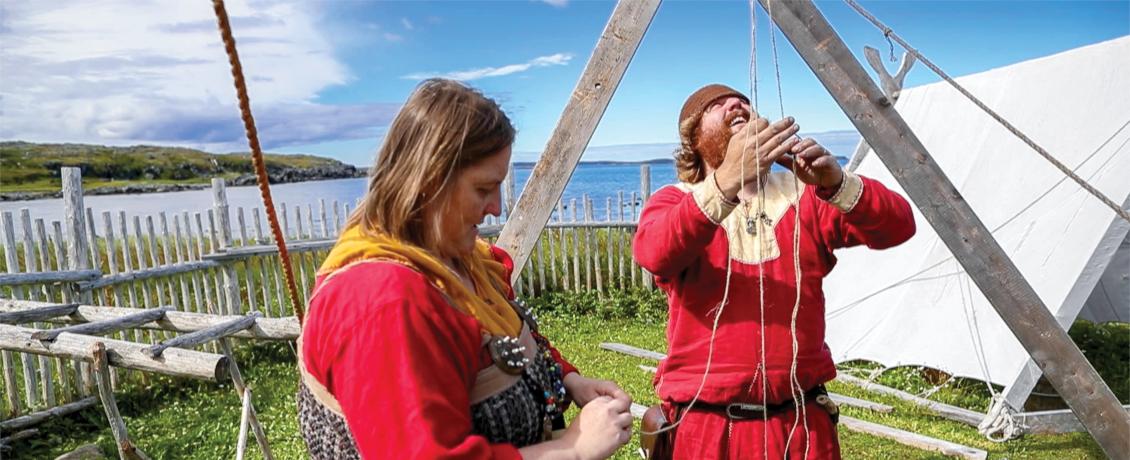 Interpreters at L'Anse aux Meadows National Historic Site